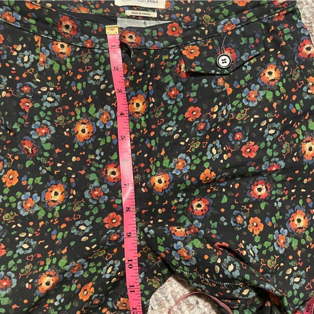 Isabel Marant Flower Floral Ribbed Trouser Pant 100% Cotton- Size 36 (US 4) - Picture 13 of 15